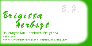 brigitta herbszt business card